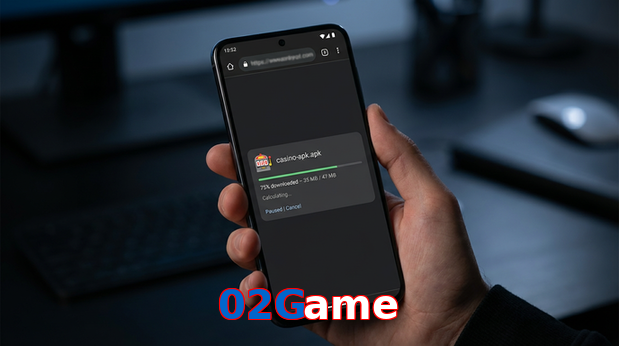 Main screen of 02Game apk page for PK players